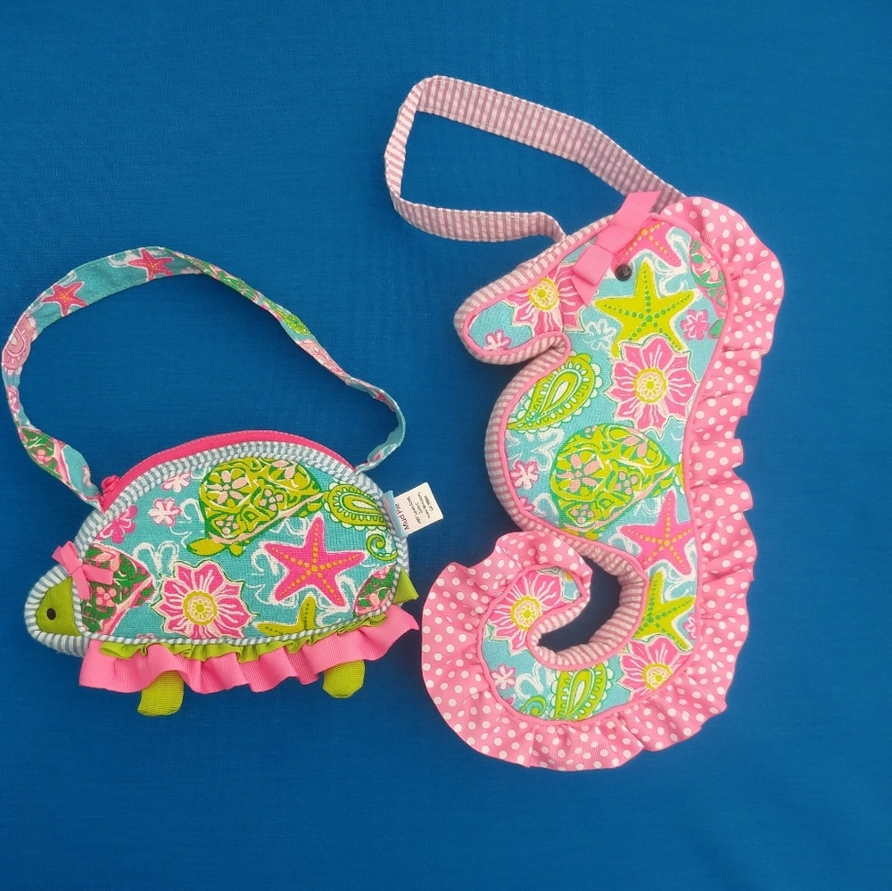 Mud Pie NWOT Seahorse & Turtle 🐢Child's Handbag